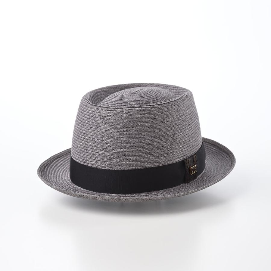 供えKNOX 帽子 ハット 春 夏 メンズ Linen ストローハット Braid 麦わら ブレード レディース Hat（リネン  ポークパイ）ポークパイ グレー 帽子