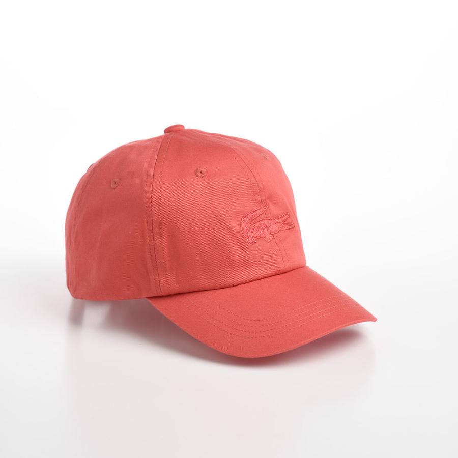 LACOSTE キャップ 帽子 父の日 メンズ レディース カジュアル シンプル ONE TONE LOGO CAP（ワントーンロゴキャップ） L1180 オレンジ｜homeroortega｜02