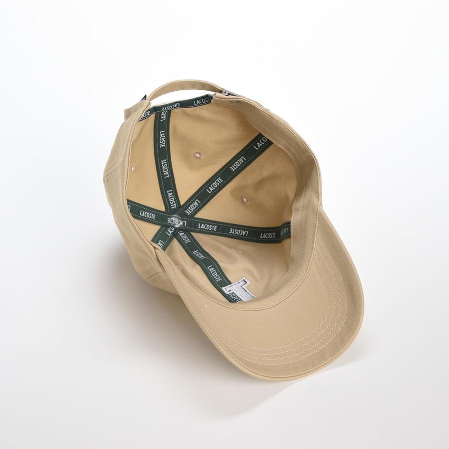 LACOSTE キャップ CAP 帽子 父の日 メンズ レディース 春夏秋冬 ラコステ ブランド INITIAL APPLIQUE CAP(イニシャルアップリケキャップ) L1251 ベージュ｜homeroortega｜05