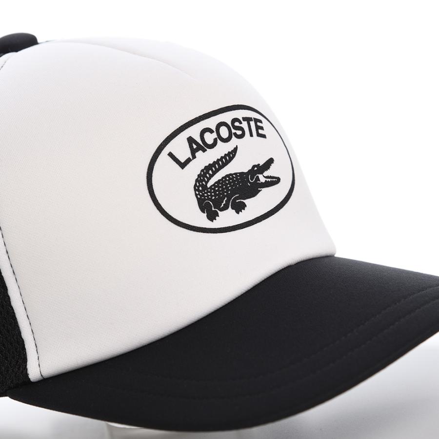 LACOSTE キャップ CAP 帽子 父の日 メンズ レディース 春 夏 秋 冬 ラコステ ブランド OVAL LOGO MESH CAP（オーバルロゴメッシュキャップ） L1264 ブラック｜homeroortega｜04