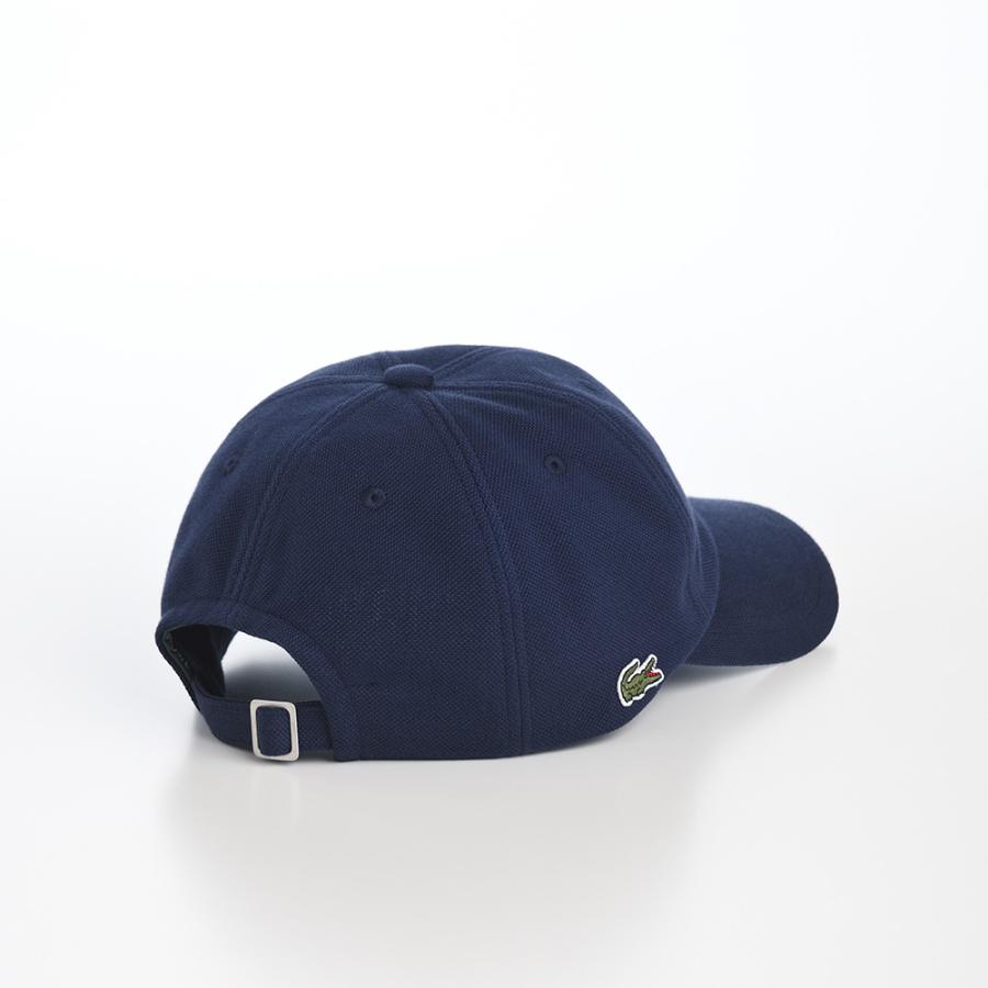 LACOSTE キャップ CAP 帽子 父の日 メンズ レディース 春夏 ワニロゴ アウトドア スポーツ KANOKO CAP（カノコ キャップ） L1310 ネイビー｜homeroortega｜03