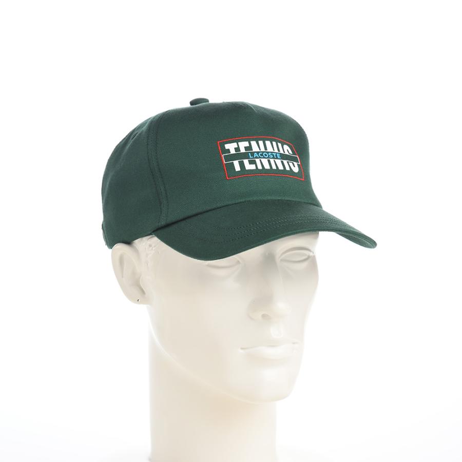 LACOSTE キャップ CAP 帽子 父の日 メンズ レディース 春夏秋冬 ラコステ TENNIS GRAPHIC TWILL CAP（テニスグラフィックツイルキャップ） L7126 グリーン｜homeroortega｜06