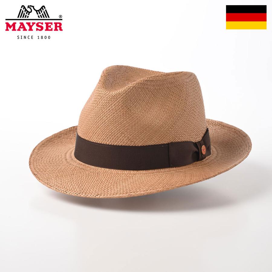MAYSER パナマ帽 中折れハット 帽子 メンズ レディース パナマハット 春 夏 大きいサイズ おしゃれ Panama Hat（パナマハット） M212521 ブラウン ギフト