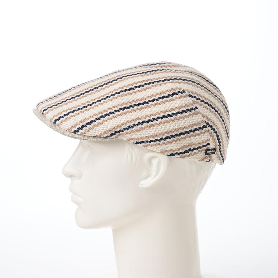 [父の日セール]MARONE ハンチング帽 キャップ 帽子 父の日 メンズ 春 夏 CAP 大きいサイズ レディース Milano Stripe（ミラノ ストライプ） CT767 ナチュラル｜homeroortega｜07