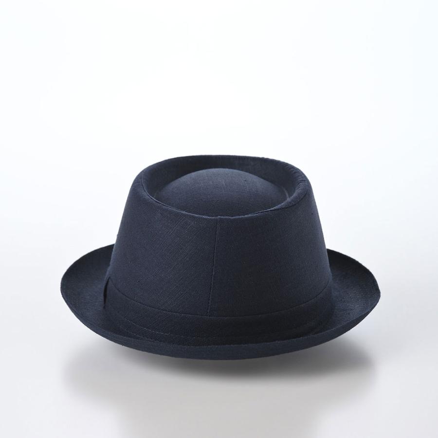 ◎MARONE（マローネ）イタリア製　ポークパイ型リネンハット MARONE（マローネ） ポークパイハット 帽子 メンズ レディース 秋冬
