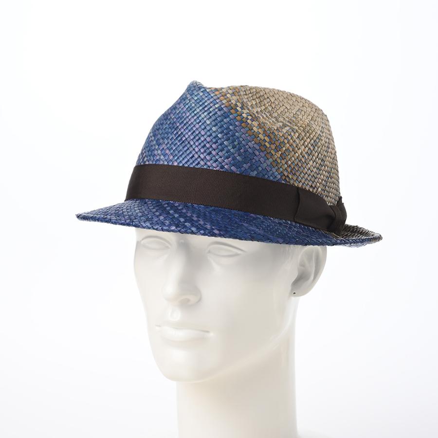 【koga】ストロベリー　ストローハット　青と赤　2点 ストローハット ハット 麦わら帽子[品番：XV000020728