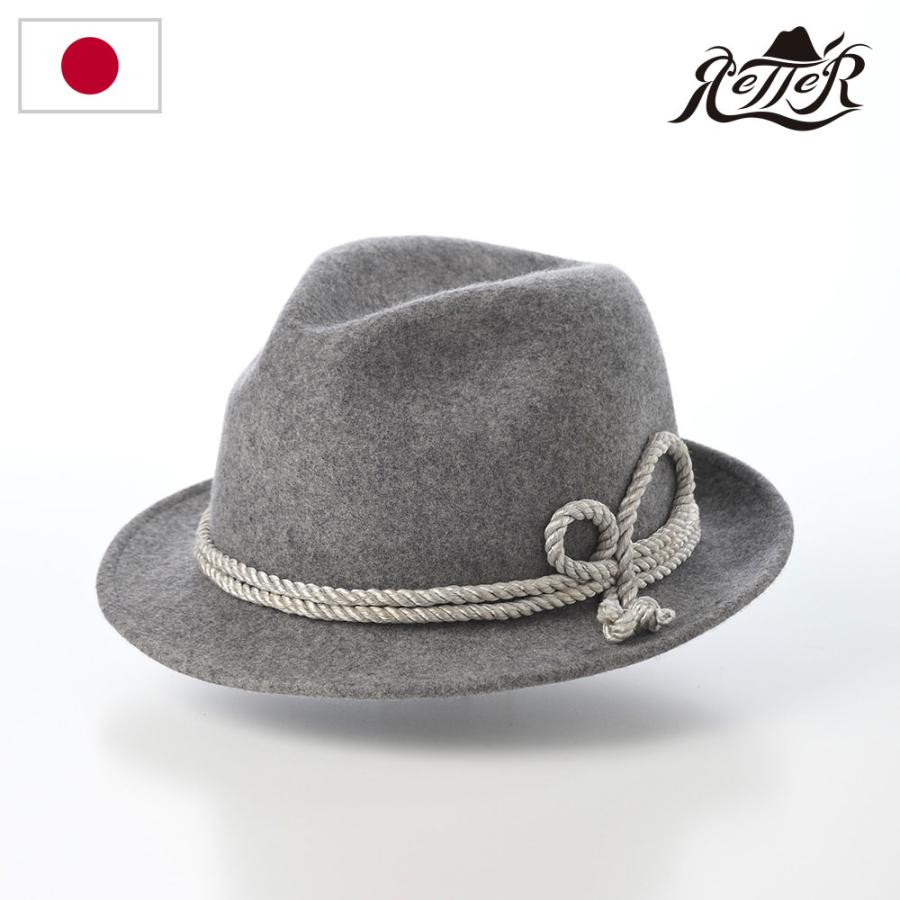 Retter（レッター） 帽子 中折れハット フェルト帽 秋 冬 メンズ