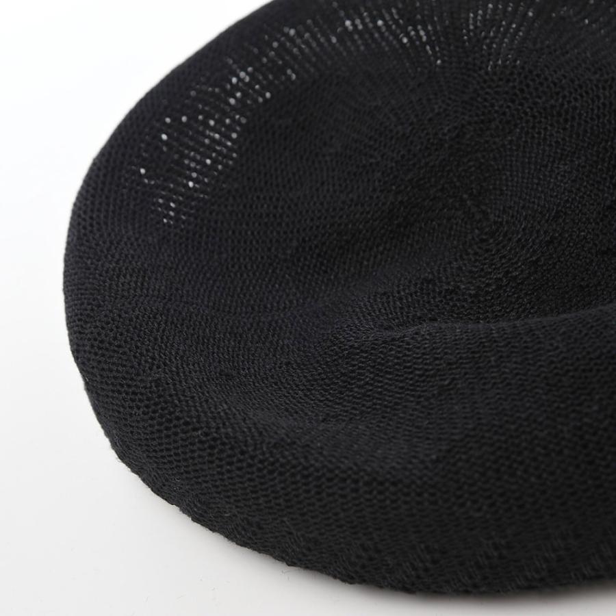 RETTER ベレー帽 帽子 父の日 春 夏 メンズ レディース ハンチングベレー 日本ブランド レッター Rib Linen Beret Big（リブ リネン ベレー ビッグ） ブラック｜homeroortega｜09