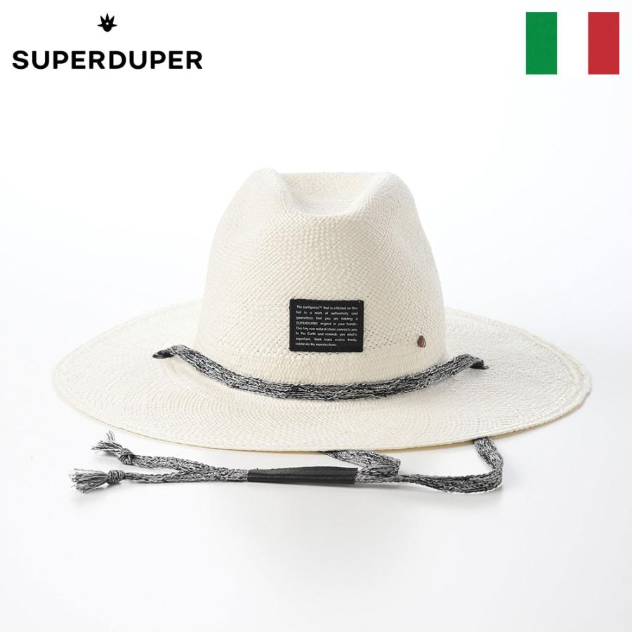アウトレット40％OFF SUPERDUPER パナマハット 中折れハット 帽子 