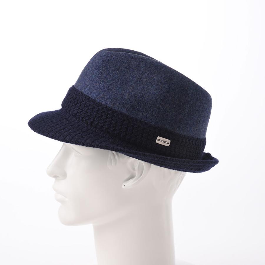 STETSON 中折れハット トリルビー 帽子 スナップブリム メンズ 秋 冬 