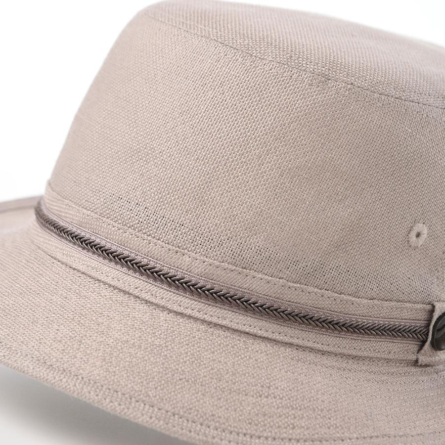 STETSON 帽子 サファリハット バケットハット メンズ レディース 春 夏 STETSON LINEN CHECK ALPEN（リネンチェック アルペン）SE453 グレー｜homeroortega｜05