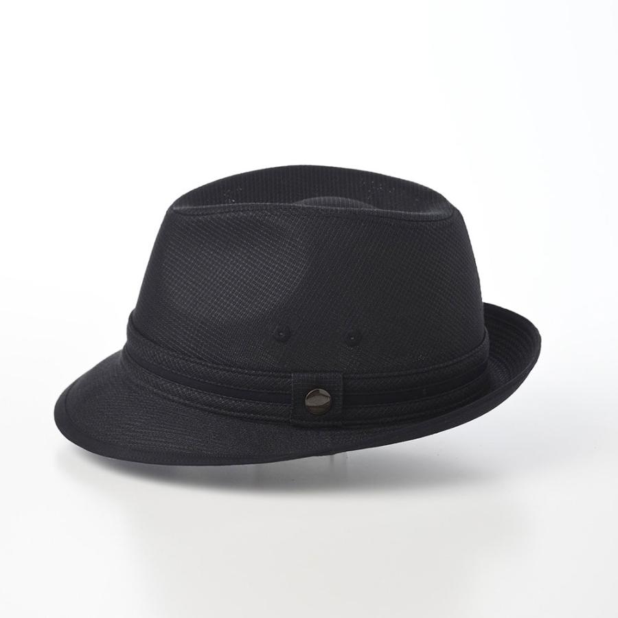 P2倍 STETSON 中折れハット ソフトハット 帽子 春 夏 メンズ レディース NEW LESCAUT LINEN WAFFLE（ニューレスコー リネンワッフル）SE459 ブラック｜homeroortega｜03