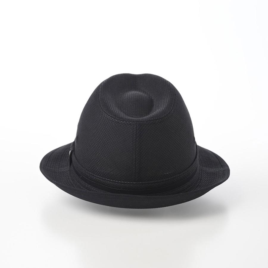 P2倍 STETSON 中折れハット ソフトハット 帽子 春 夏 メンズ レディース NEW LESCAUT LINEN WAFFLE（ニューレスコー リネンワッフル）SE459 ブラック｜homeroortega｜04