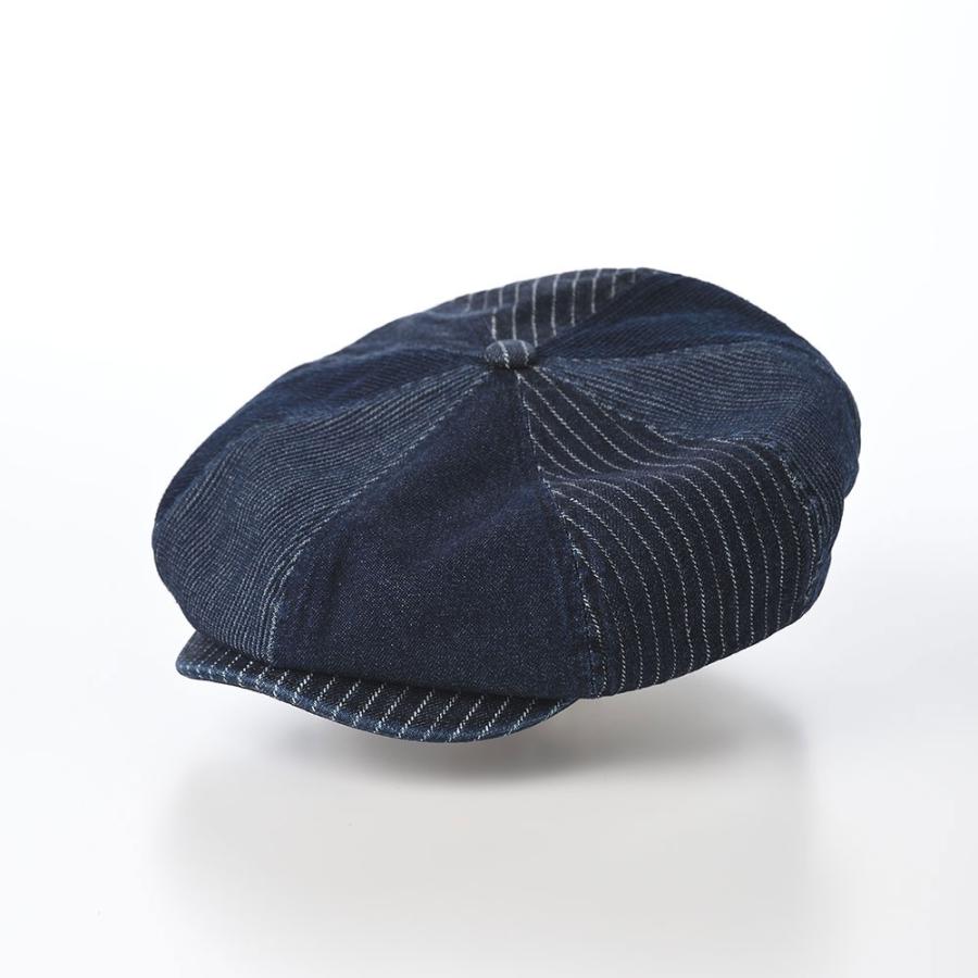 STETSON 帽子 父の日 キャスケット帽 春 夏 メンズ レディース キャップ PATCHWORK DENIM CASQUETTE（パッチワークデニム キャスケット） SE767 ネイビー｜homeroortega｜02