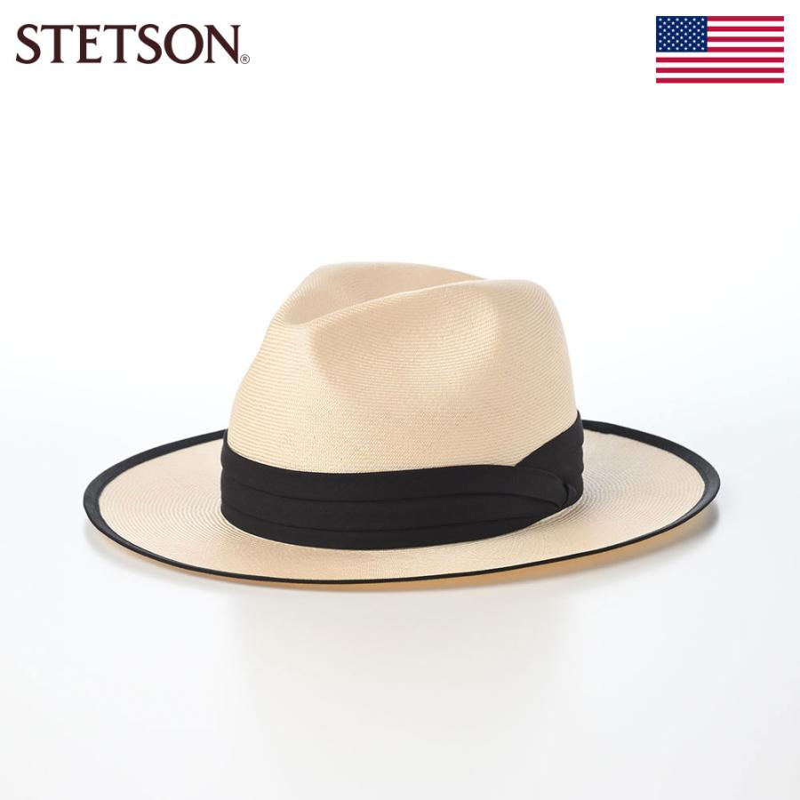 STETSON 帽子 中折れハット ストローハット 麦わら帽 STETSON 帽子 中折れハット ストローハット 麦わら帽
