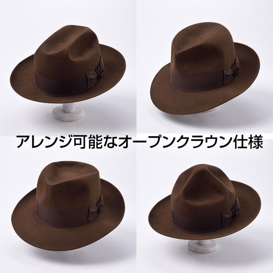 STETSON メンズ ビーバー フェルトハット 中折れハット 帽子 レディース 秋冬 ニューヨークST120 父の日ギフトの画像