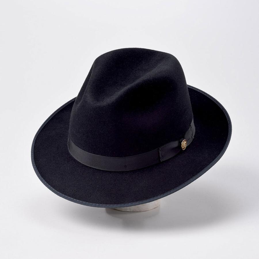 STETSON メンズ ラビット フェルトハット 中折れハット 帽子 レディース 秋冬 ラナバウト ST166 ブラック｜homeroortega｜02