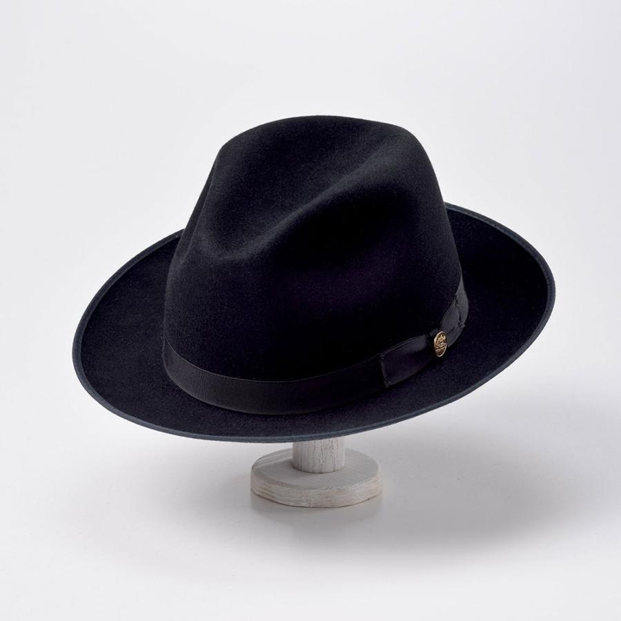 STETSON メンズ ラビット フェルトハット 中折れハット 帽子 父の日 レディース 秋冬 ラナバウト ST166 ブラック｜homeroortega｜03