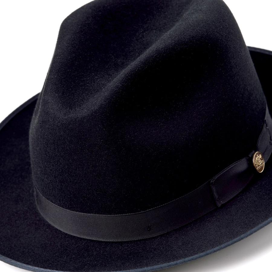 STETSON メンズ ラビット フェルトハット 中折れハット 帽子 レディース 秋冬 ラナバウト ST166 ブラック｜homeroortega｜08