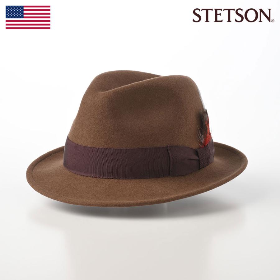 STETSON ステットソン ウール ハット 帽子 Lサイズ STETSON（ステットソン） メンズ ウールフェルト 中折れハット 帽子