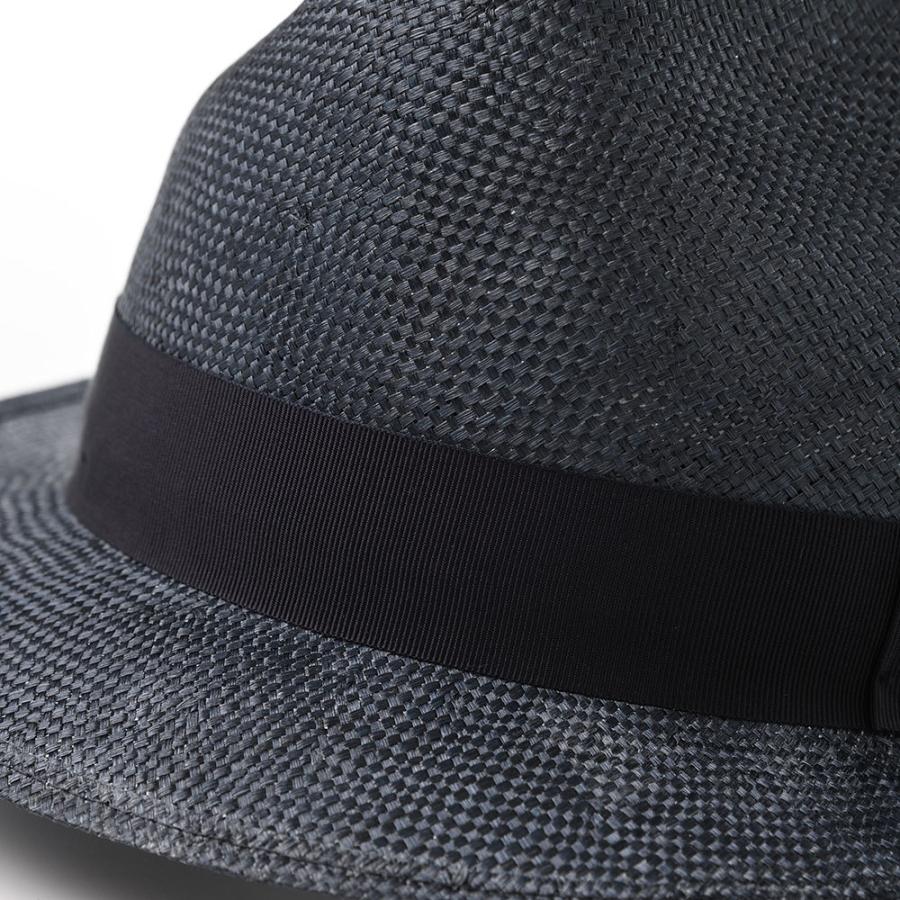 TESI ストローハット シゾール麻 帽子 父の日 春 夏 メンズ レディース つば短め 中折れハット Sisol Hat（シゾールハット） T1602 ネイビー｜homeroortega｜05