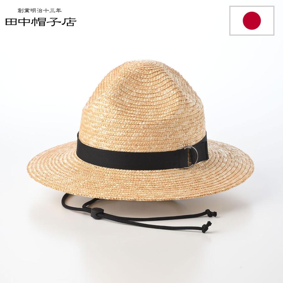 田中帽子店 中折れハット 麦わら帽子 ストローハット 帽子 メンズ