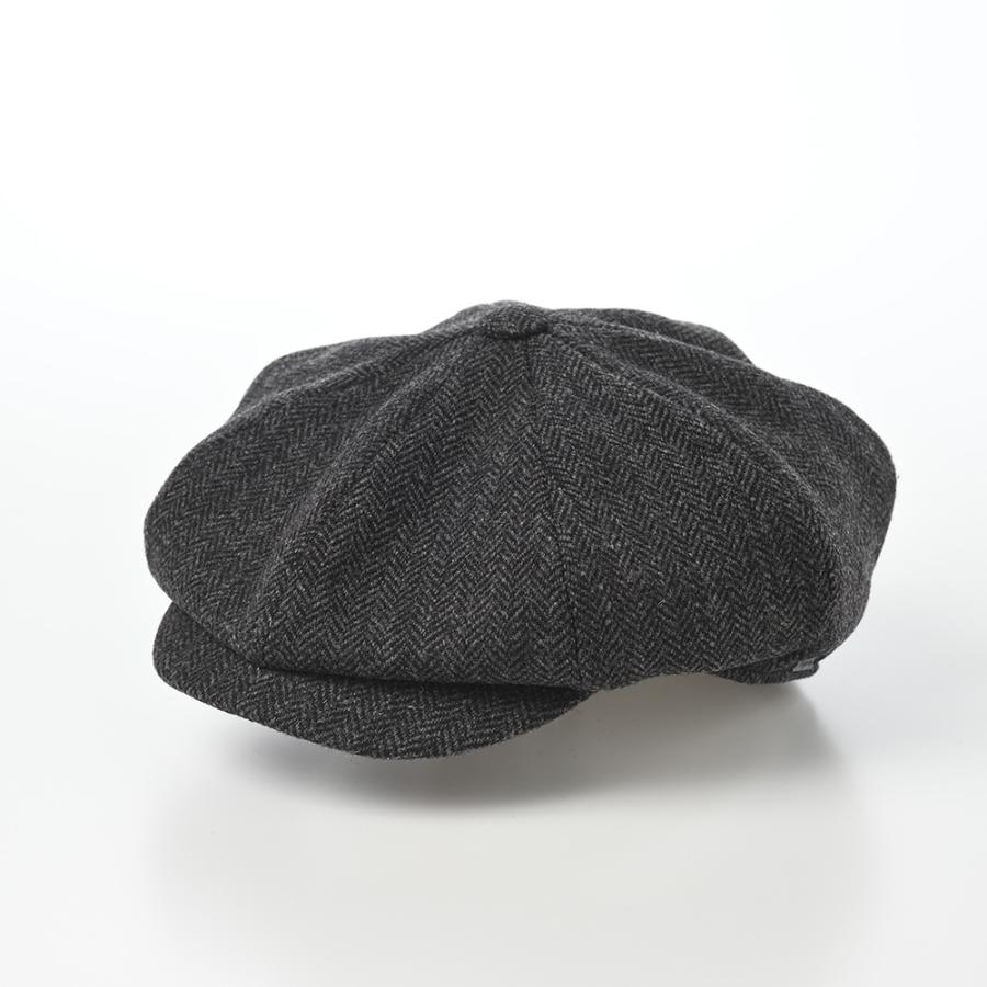 wigens 帽子 父の日 メンズ レディース Baker Boy Cap Herringbone Shetland（ベーカーボーイキャップ ヘリンボン）W101950 ダークグレー｜homeroortega｜02