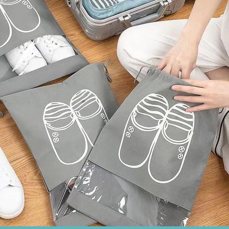 靴 収納袋 省スペース アイディア ポーチ スリム おしゃれ 旅行用品 旅行用 小分けバッグ トラベルポーチ シューズポーチ 防水素材 おしゃれ 送料無料 | ブランド登録なし | 04