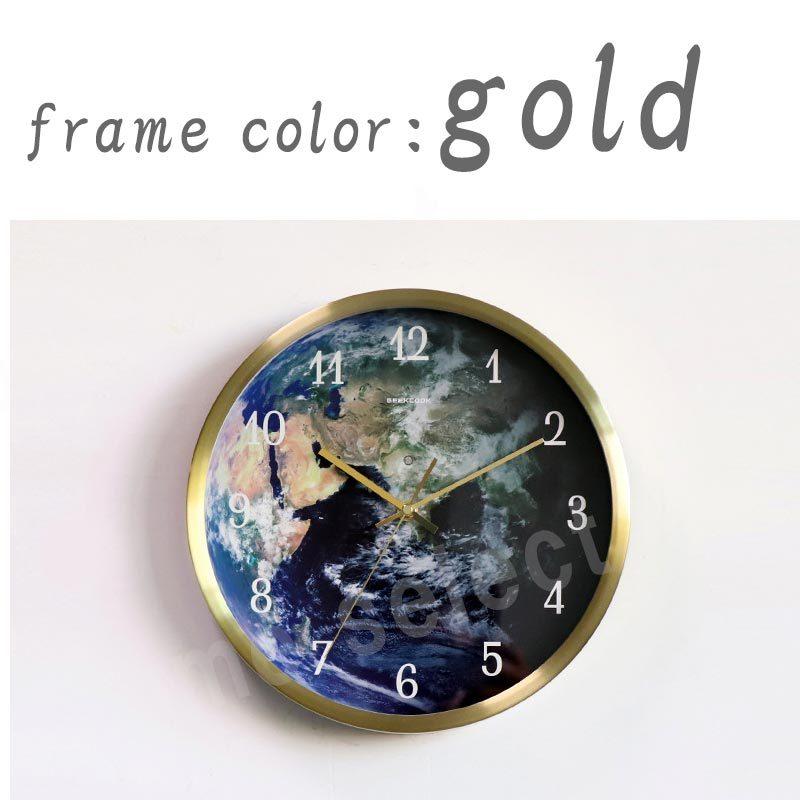 LED 掛け時計 おしゃれ 音声操作 光る 発光地球 かけ時計 電池 静音