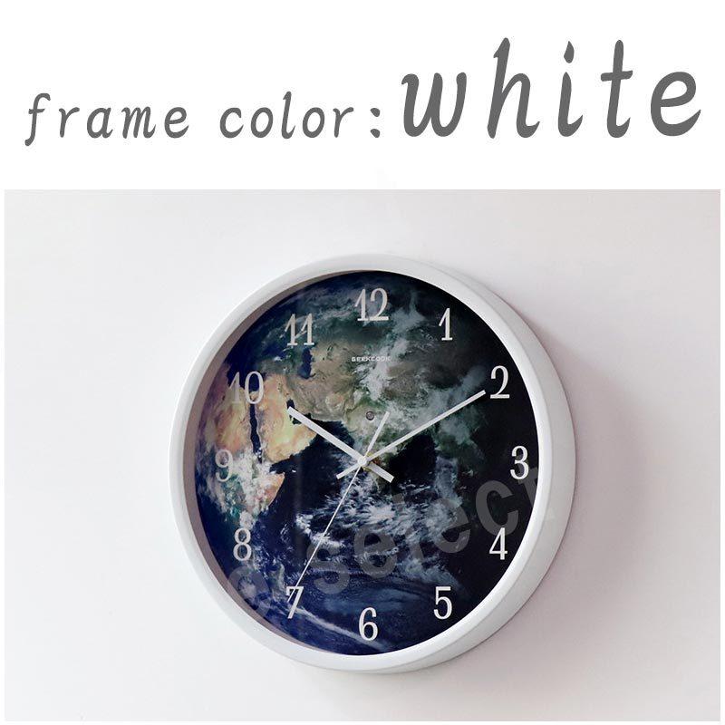 LED 掛け時計 おしゃれ 音声操作 光る 発光地球 かけ時計 電池 静音