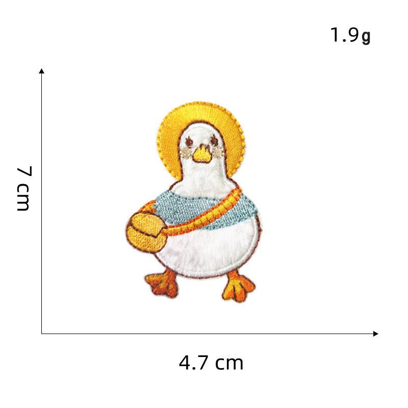 ワッペン 8枚セット アヒル 刺繍 アイロン キャラクター アップリケ 入園 入学 かわいい 送料無料 お買い得 親子 男の子 女の子 保育園 幼稚園 | ブランド登録なし | 06