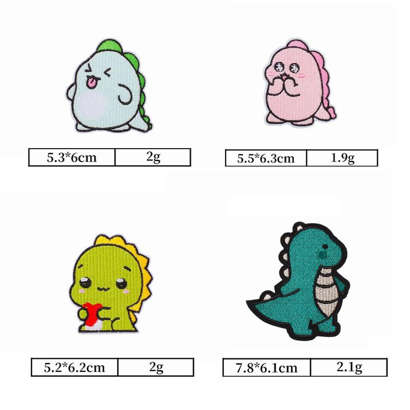 恐竜 ワッペン 15枚セット 怪獣 刺繍 アイロン キャラクター アップリケ 入園 入学 かわいい 送料無料 お買い得 親子 男の子 女の子 保育園 幼稚園 | ブランド登録なし | 01