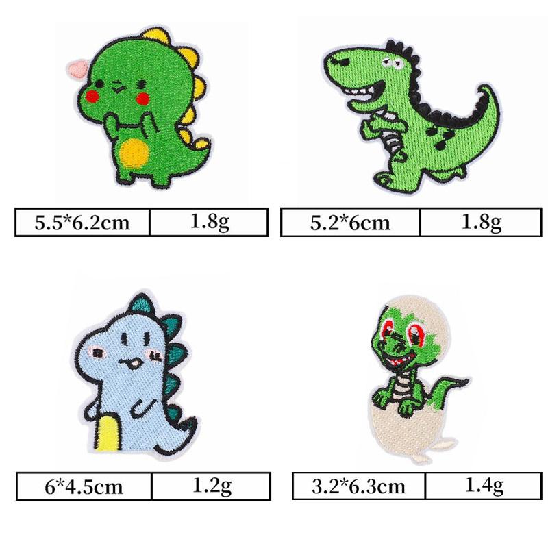 恐竜 ワッペン 15枚セット 怪獣 刺繍 アイロン キャラクター アップリケ 入園 入学 かわいい 送料無料 お買い得 親子 男の子 女の子 保育園 幼稚園 | ブランド登録なし | 03