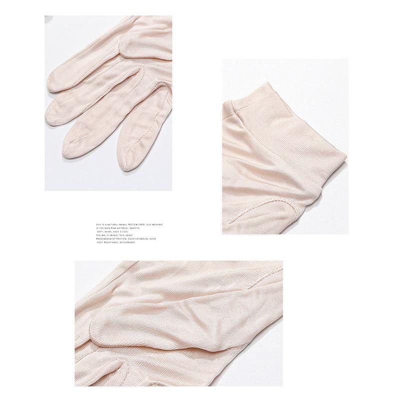 シルク手袋 紫外線 UV 日焼け効果 レディース シルク 100% フリーサイズ 肌に優しい 夏 春 秋 フルシーズン | ブランド登録なし | 05