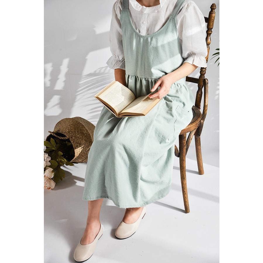 エプロン シンプル 綿100% 保育士 おしゃれ 女性 撥水加工 カフェ キッチン用品 幼稚園 教諭 かわいい カフェ 花屋さん リネン かぶり ブランド 50代 メンズ | ブランド登録なし | 11