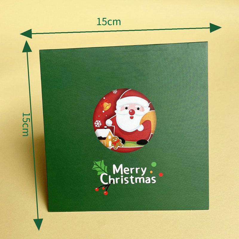 クリスマスカード 3D 立体 メッセージカード クリスマス ツリー サンタトナカイ かわいい 封筒付き グリーティングカード レター カード | ブランド登録なし | 18