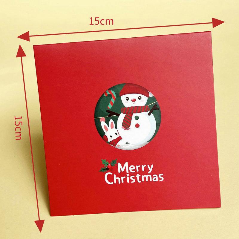 クリスマスカード 3D 立体 メッセージカード クリスマス ツリー サンタトナカイ かわいい 封筒付き グリーティングカード レター カード | ブランド登録なし | 10