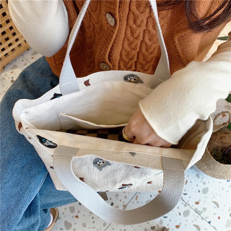 トートバッグ 帆布 ミニトートバッグ 仕切り レディース メンズ おしゃれ 20代 キャンバス 小さめ ブランド かわいい 軽量 ランチバッグ | ブランド登録なし | 14