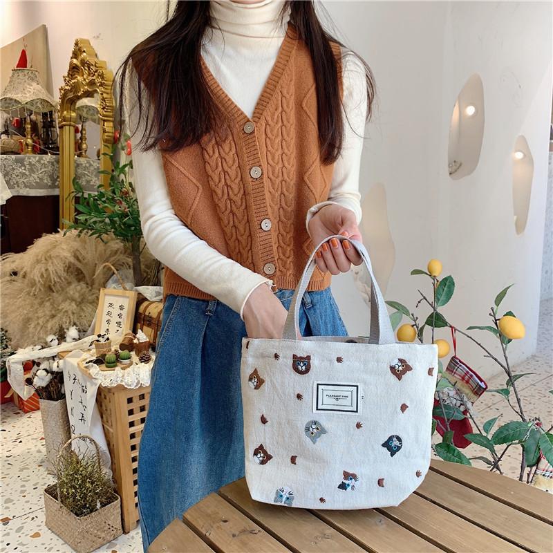 トートバッグ 帆布 ミニトートバッグ 仕切り レディース メンズ おしゃれ 20代 キャンバス 小さめ ブランド かわいい 軽量 ランチバッグ | ブランド登録なし | 12