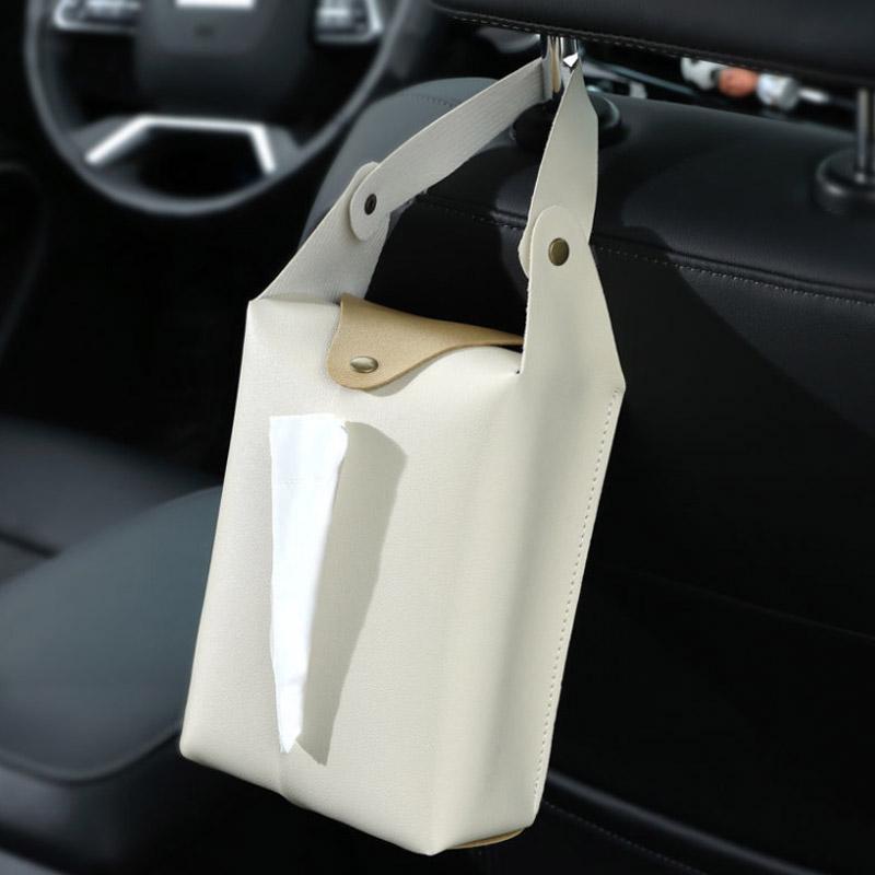 ティッシュケース 吊り下げ 車 おしゃれ ティッシュカバー かわいい 北欧 壁掛け ティッシュ ケース PUレザー 車用ティッシュケース | ブランド登録なし | 07