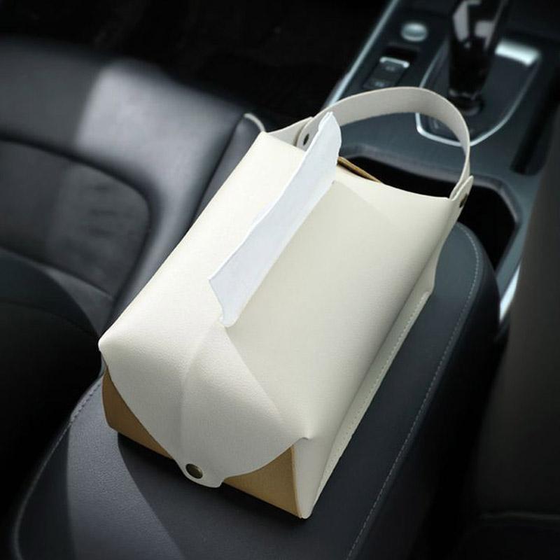 ティッシュケース 吊り下げ 車 おしゃれ ティッシュカバー かわいい 北欧 壁掛け ティッシュ ケース PUレザー 車用ティッシュケース | ブランド登録なし | 08