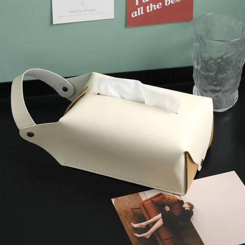 ティッシュケース 吊り下げ 車 おしゃれ ティッシュカバー かわいい 北欧 壁掛け ティッシュ ケース PUレザー 車用ティッシュケース | ブランド登録なし | 09