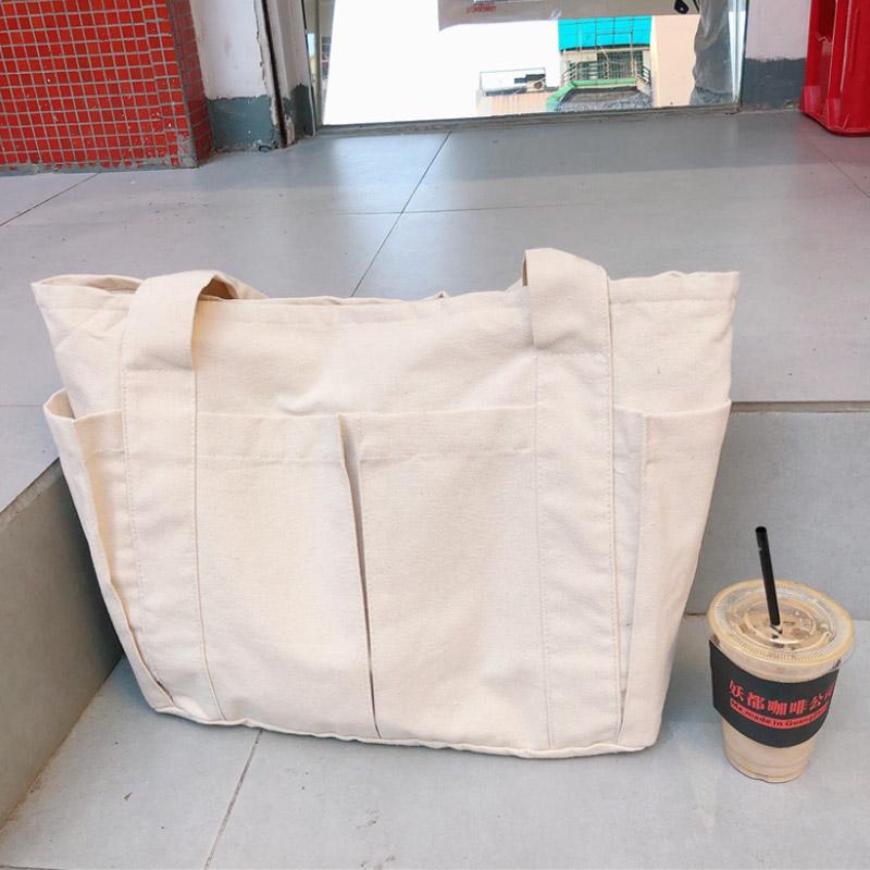 トートバッグ 帆布 レディース メンズ おしゃれ 20代 キャンバス 大きめ ブランド かわいい 軽量 ランチバッグ | ブランド登録なし | 05