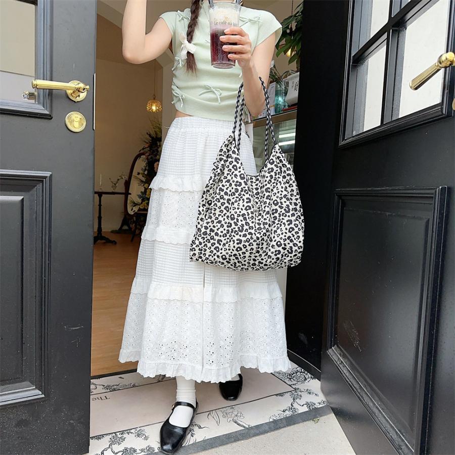 トートバッグ ヒョウ柄 レディース メンズ おしゃれ 20代 キャンバス 大きめ ブランド かわいい 軽量 ランチバッグ | ブランド登録なし | 04