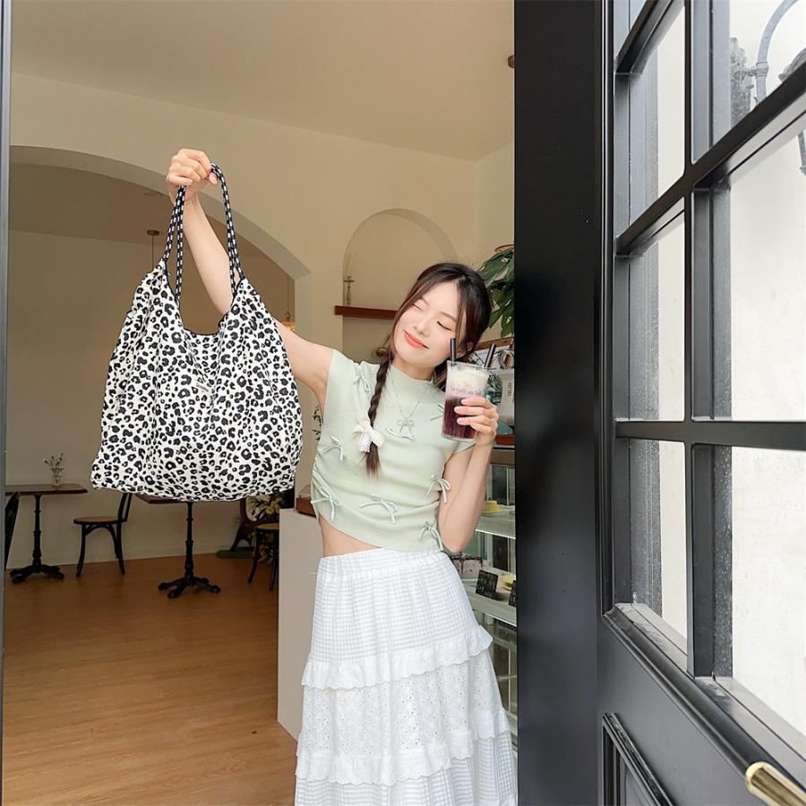 トートバッグ ヒョウ柄 レディース メンズ おしゃれ 20代 キャンバス 大きめ ブランド かわいい 軽量 ランチバッグ | ブランド登録なし | 09