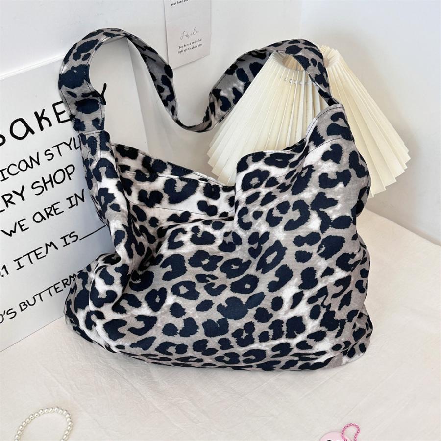 トートバッグ ヒョウ柄 レディース メンズ おしゃれ 20代 キャンバス 大きめ ブランド かわいい 軽量 ランチバッグ 爆買 | ブランド登録なし | 04