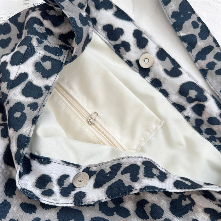 トートバッグ ヒョウ柄 レディース メンズ おしゃれ 20代 キャンバス 大きめ ブランド かわいい 軽量 ランチバッグ 爆買 | ブランド登録なし | 07