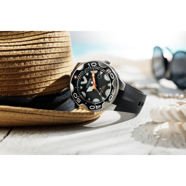 （在庫限り 特価）シチズン CITIZEN 腕時計 BN0230-04E プロマスター PROMASTER メンズ MARINEシリーズ ダイバー200m オルカ シャチ ソーラー（国内正規品） | PROMASTER | 07