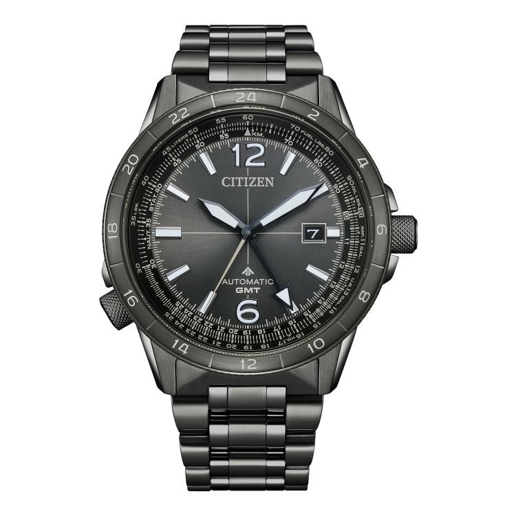 （在庫限り 特価）シチズン プロマスター 腕時計 SKYシリーズ メカニカル GMT ステンレス ブラック メンズ 国内正規品 NB6045-51H | PROMASTER