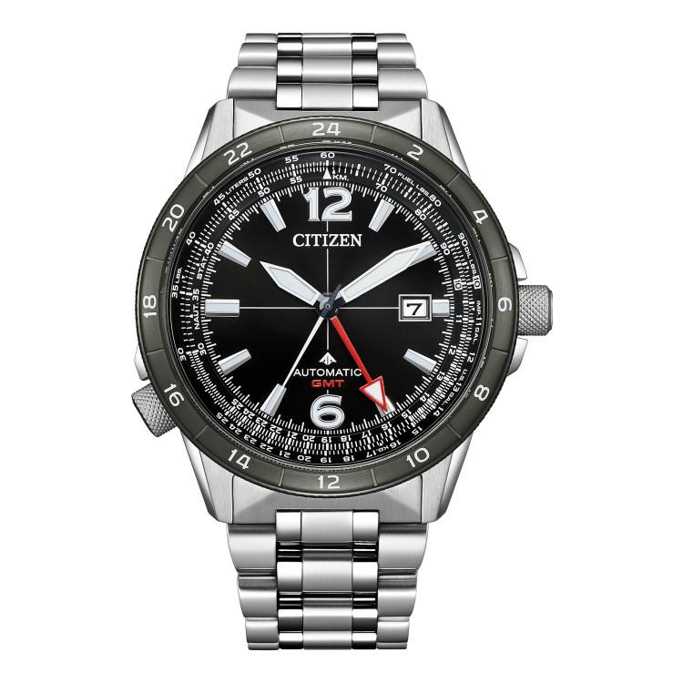 （特価）シチズン プロマスター 腕時計 SKYシリーズ メカニカル GMT ステンレス シルバー メンズ 国内正規品 NB6046-59E | PROMASTER